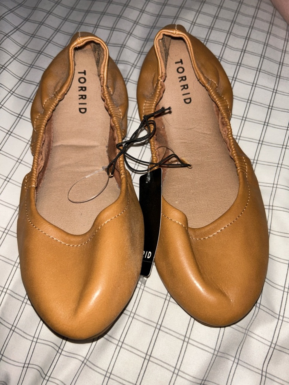 torrid Cognac Ballet Flats with Elastic Heel